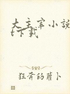 大主宰小说txt下载