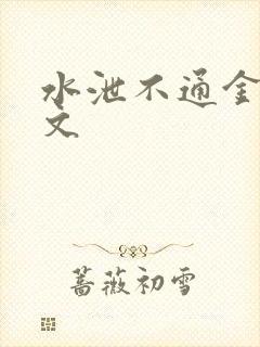 水泄不通金银原文