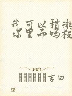 我可以稍微放进你里面吗校园版封面