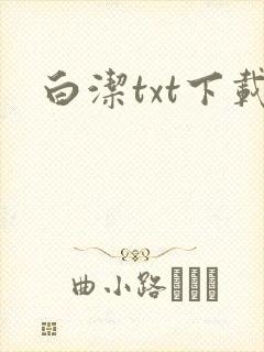 白洁txt下载