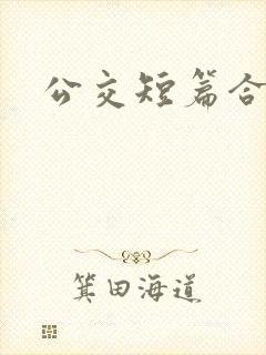 公交短篇合集封面