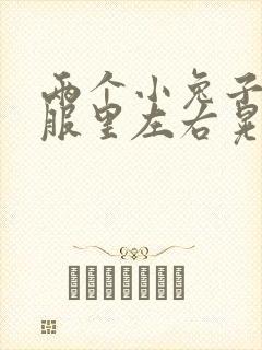 两个小兔子在衣服里左右晃