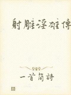 射雕淫雄传封面