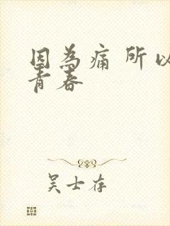 因为痛 所以叫青春