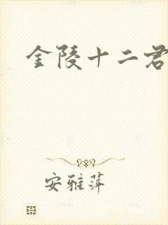 金陵十二君封面