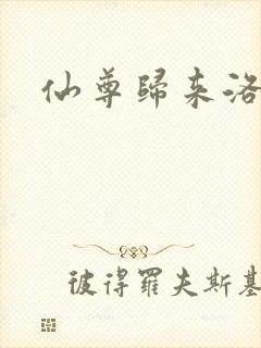 仙尊归来洛尘封面