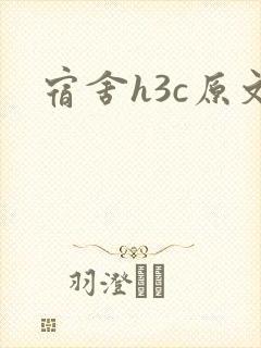 宿舍h3c原文封面