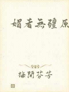 媚者无疆原著封面