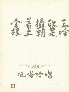 含着摄政王的紫根上朝是啥小说