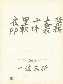 夜里十大禁用app软件最新章节封面