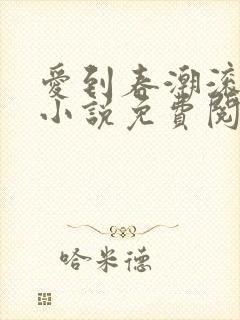 爱到春潮滚滚来小说免费阅读