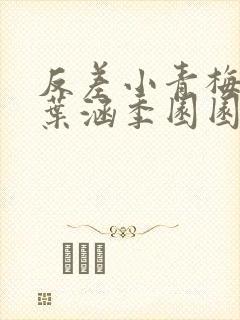 反差小青梅不经叶涵季园园封面