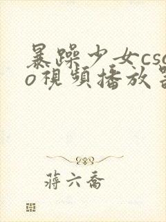 暴躁少女csgo视频播放器推荐