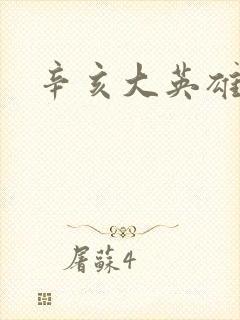 辛亥大英雄封面