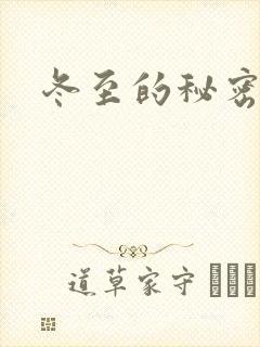 冬至的秘密