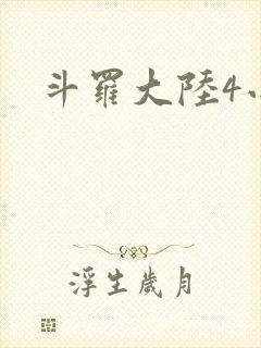 斗罗大陆4小说封面
