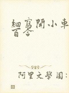 细写开小车车的百合