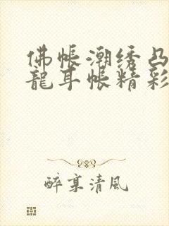 佛帐潮绣凸浮双龙耳帐精彩片段