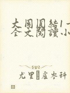 大团圆结1一6全文阅读小说