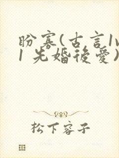 盼寡(古言1v1 先婚后爱)