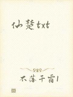 仙楚txt封面