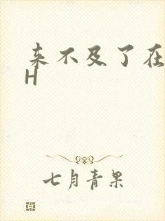 来不及了在车CH封面