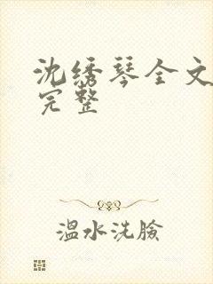 沈绣琴全文阅读完整