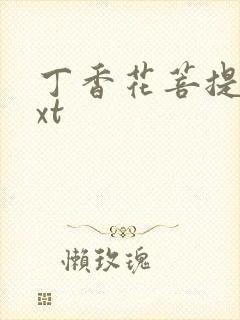 丁香花菩提树txt