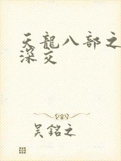 天龙八部之极乐深交封面