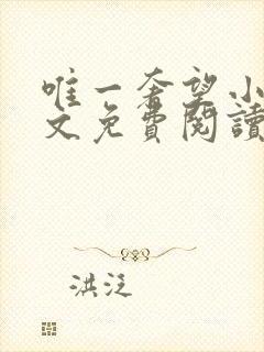 唯一奢望小说全文免费阅读封面