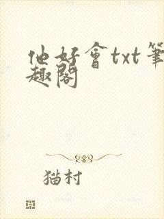 他好会txt笔趣阁
