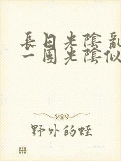 长日光阴 乱作一团光阴似箭