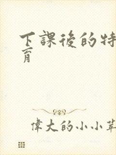 下课后的特殊教育封面