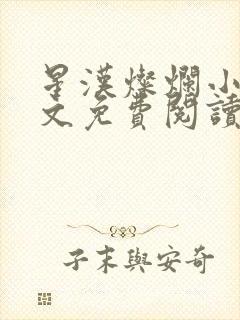 星汉灿烂小说全文免费阅读