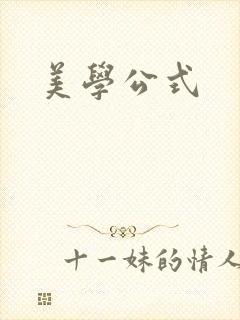 美学公式封面
