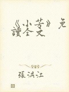 《小芳》免费阅读全文