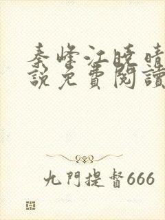 秦峰江晓晴的小说免费阅读封面