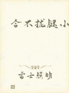合不拢腿小说