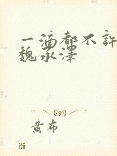 一滴都不许漏 魏承泽