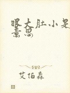 眼大肚小是什么意思