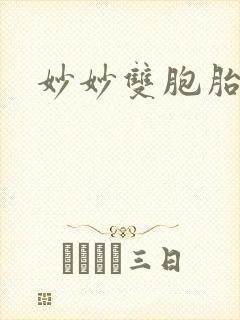 妙妙双胞胎封面