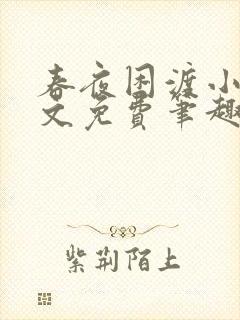 春夜困渡小说全文免费笔趣阁无弹窗封面