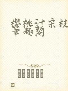 樱桃汁宋枝江野笔趣阁