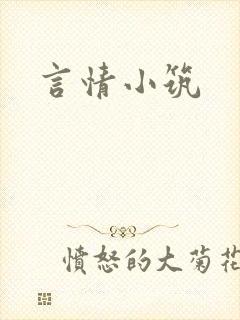 言情小筑封面
