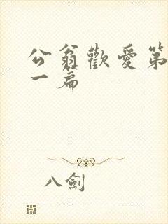 公翁欢爱第三十一篇封面