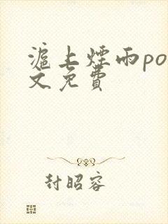 沪上烟雨po全文免费封面