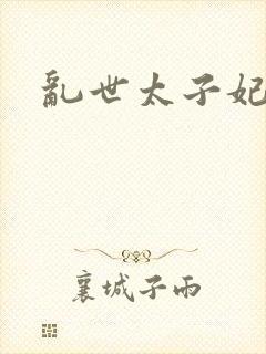 乱世太子妃封面