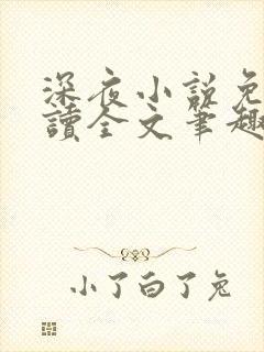 深夜小说免费阅读全文笔趣阁