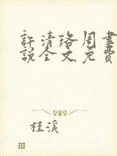 许清珞周聿衡小说全文免费阅读封面