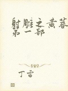 射雕之黄蓉新传第一部封面